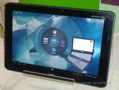 IT Partners 2012 : Acer montre sa tablette Iconia Tab A510 Tegra 3