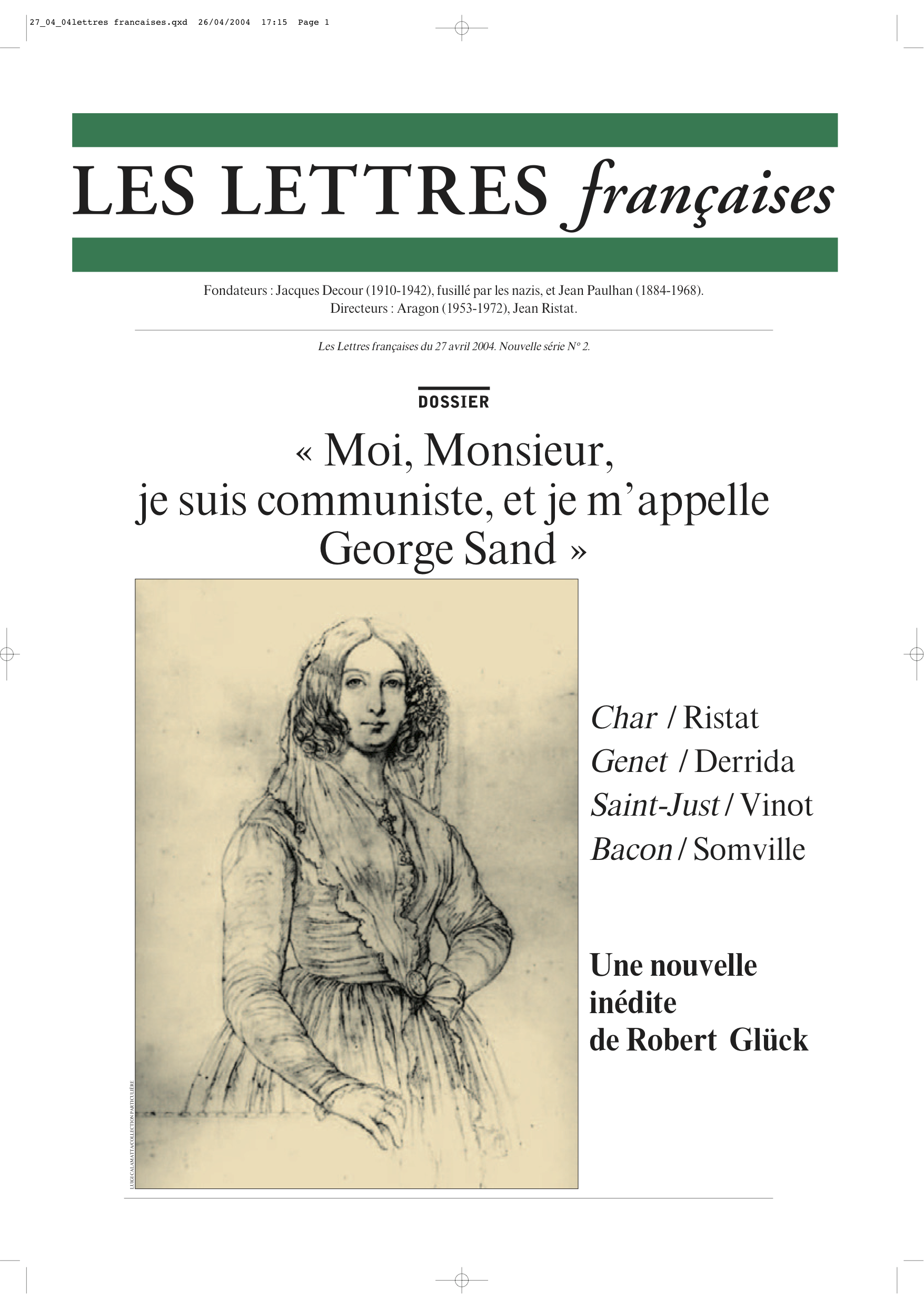 Les Lettres Françaises, revue littéraire et culturelle