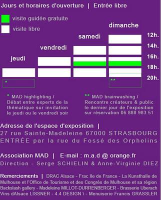 Du 4 au 26 février 2012,  plongez-vous dans un Bouillon de culture avec MAD
