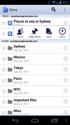 google docs android Google Docs pour Android: accédez à vos documents en mode hors connexion