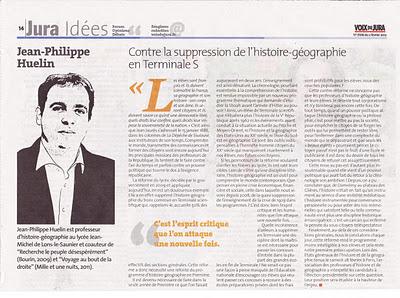 Contre la suppression de l'histoire-géographie en Terminale S