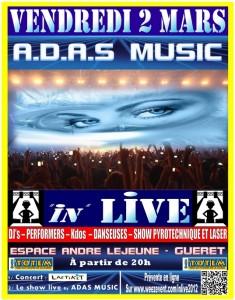 A.D.A.S Music présente la soirée événement ‘In’ Live 2012 avec la billetterie loisir Weezevent