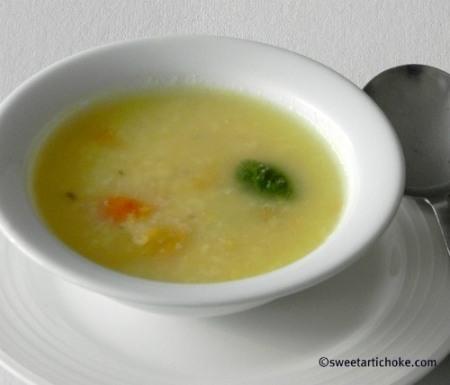 Announcing My Legume Love Affair – 44 / Light Mung Dal Soup – Soupe légère aux lentilles moong