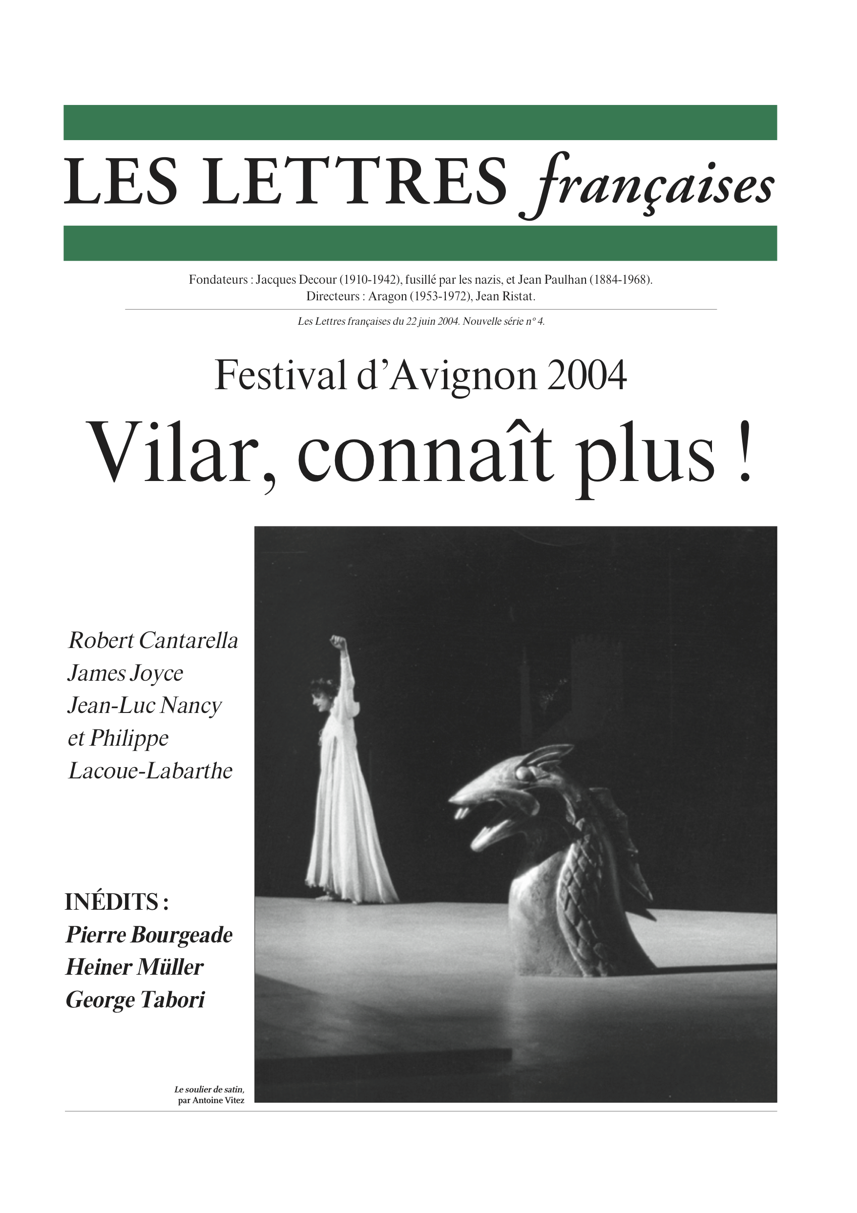 Les Letters Françaises, revue littéraire et culturelle