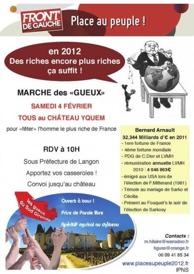 la “Marche des Gueux”, une initiative à suivre…