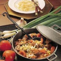 Estouffade de bœuf aux oignons frais