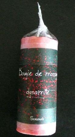 bougie massage dynamite emballée