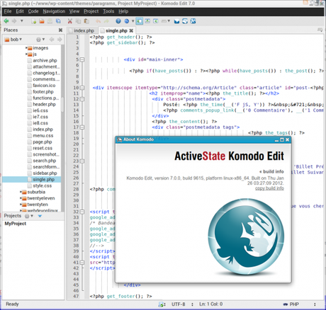 Installer Komodo Edit 7 sur Ubuntu
