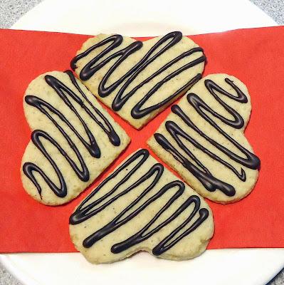 Coeurs spéculoos au chocolat