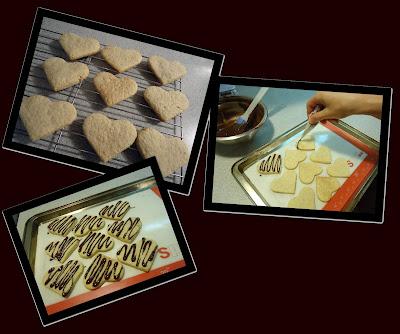 Coeurs spéculoos au chocolat