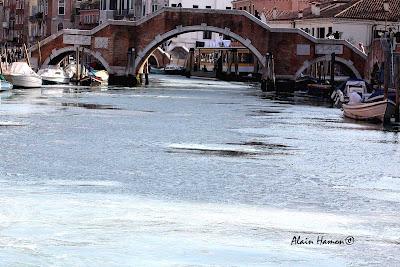 La lagune gelée de Venise