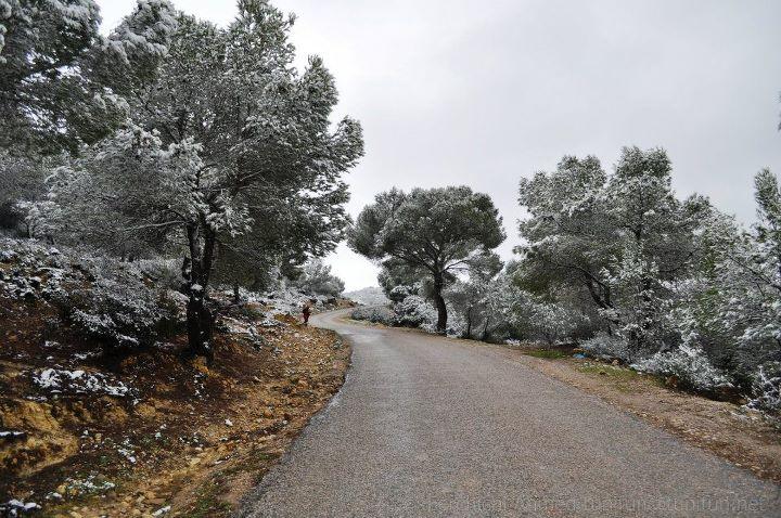 neige route de bargou