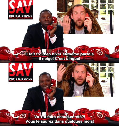 Regardez les télés qui n’ont rien à dire.
Le Grand...