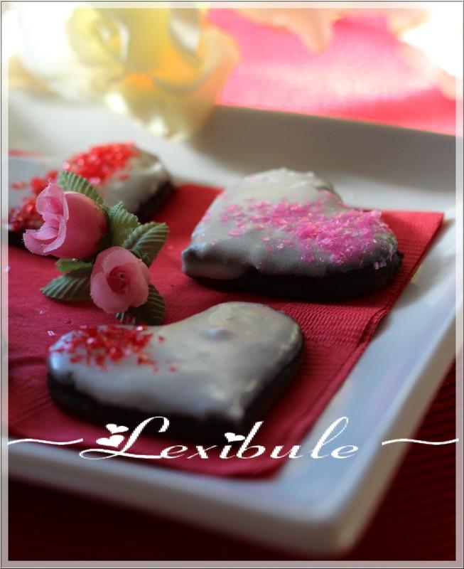Biscuits au chocolat de la st-valentin