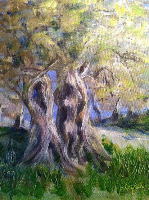 Un tableau de la peintre Claire ROUSSET-LYS.