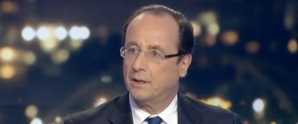 François Hollande au journal de 20h de France2