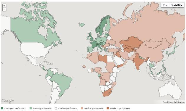 Les pays les plus vert au monde : la France en 6eme place