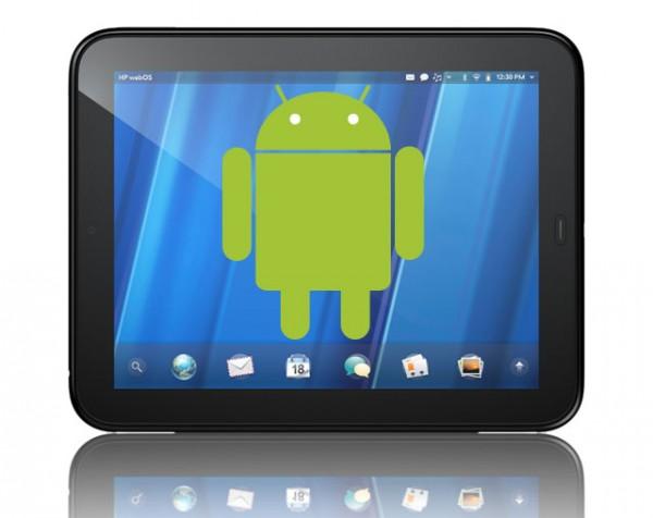 HP TouchPad android 600x476 Touchpad : HP vous offre Android