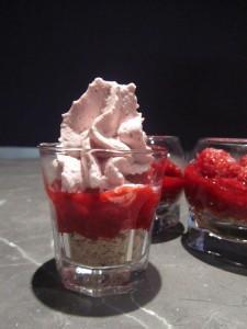 verrines mousse de mûres