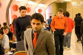 le GMI indien Krishnan Sasikiran (2700) a battu ronde 2 le Russe Ivan Popov (2599) © Photo Chessbase