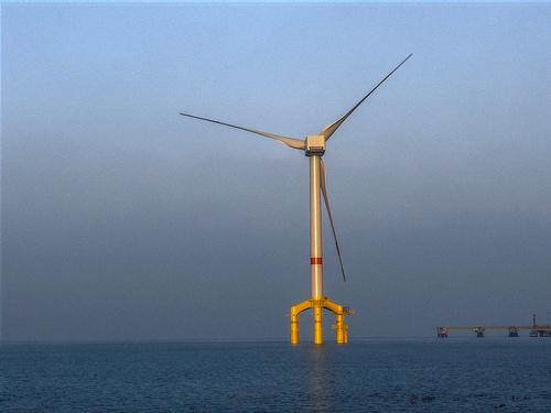 Eolienne off-shore en Allemagne -Licence CC-