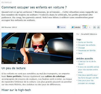Comment occuper ses enfants en voiture ?