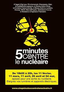 Action 5 minutes contre le nucléaire le 11 février 2012