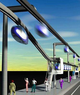 SkyTran Personal Maglev Electric Vehicles Concept Transport Individuel