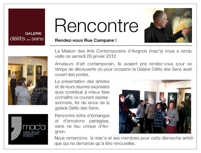 La galerie reçoit l'association la MAC'A
