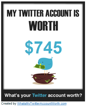 Combien vaut votre compte Twitter ?