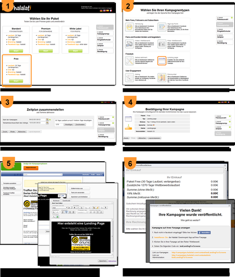 Step-by-step Landingpage