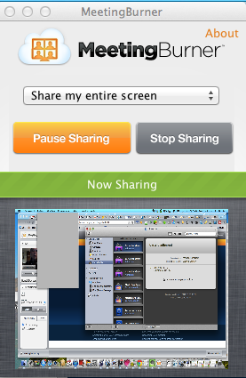 Capture d’écran 2012 02 10 à 11.04.46 MeetingBurner une nouvelle solution de partage d’écran gratuite
