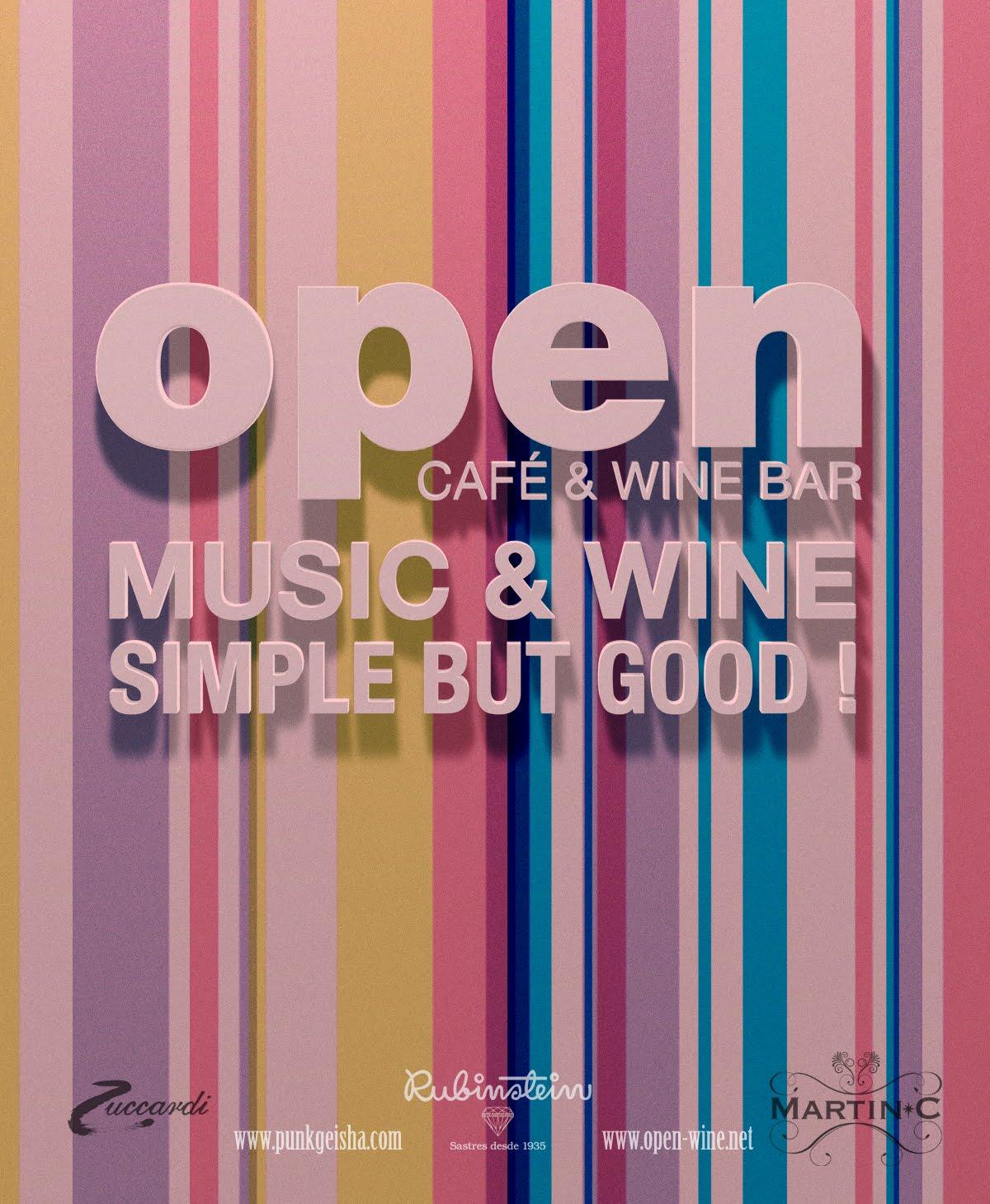 MUSIC & WINE > PUNKGEISHA + OPEN CAFÉ & WINE BAR