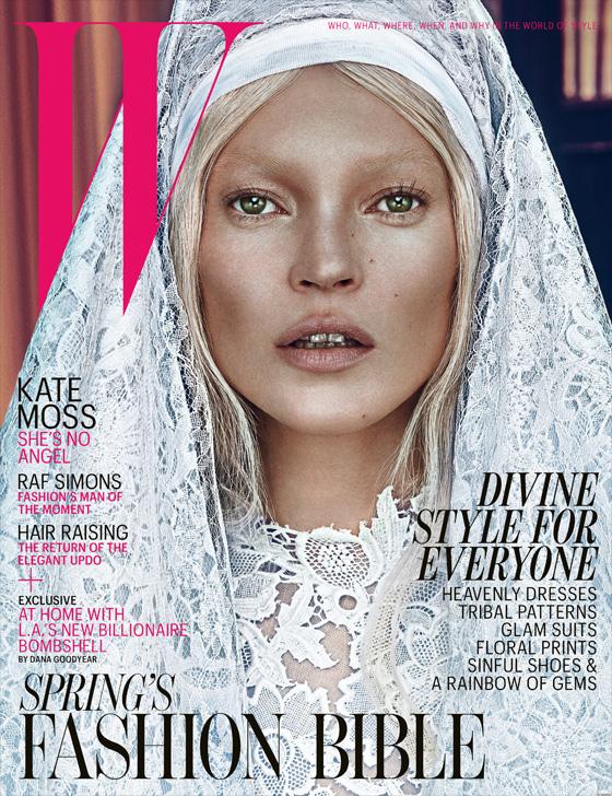 Kate Moss, côté pur ou côté maléfique? Magazine W, Steven Klein