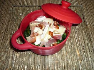 Cocotte aux épinards et au chèvre