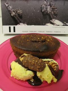 Dessert: Muffin Chocolat-Praliné Philadelphia, Cœur de Noisettes