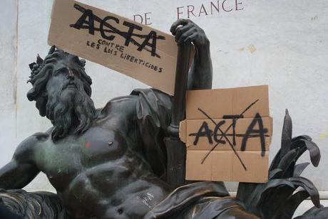 Anti ACTA à Lyon, en images