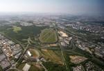 Vue aérienne du Grand Stade sur le site de Ris-Orangis / Crédits photo : CAECE copie