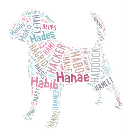 Un nom pour votre chiot : 2012 l’année de la lettre H
