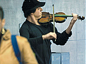 violoniste dans métro
