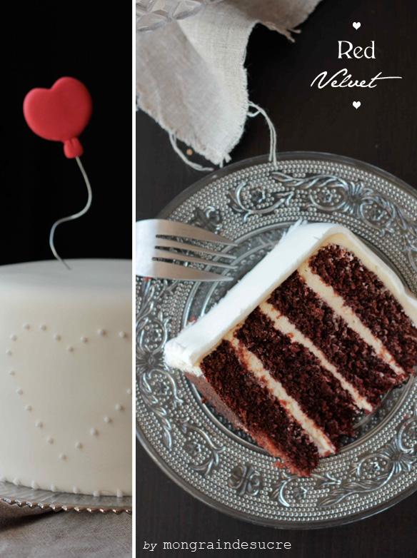 red velvet cake for Valentines