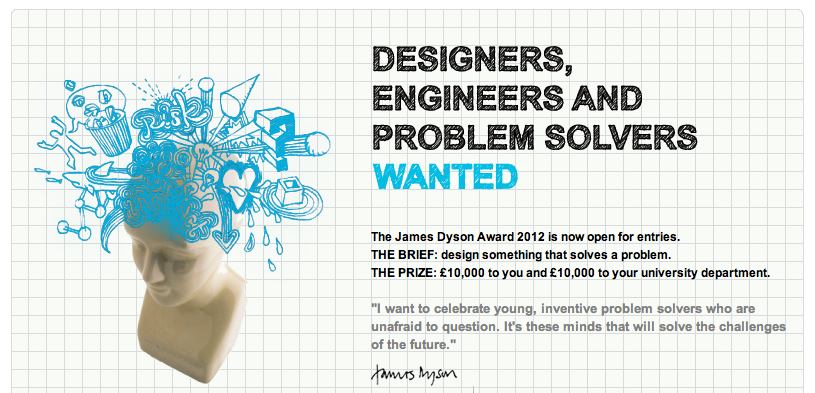 James Dyson Awards 2012, c’est parti !