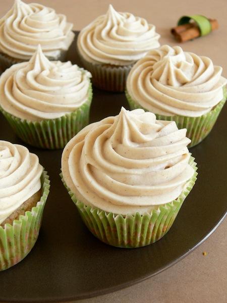 How to deal with the cold weather or My Chai Tea Maple Brown Butter Zucchini  Cupcakes with Chai Cream Cheese Frosting!