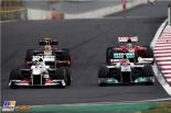 Michael Schumacher, Sergio Perez, Sauber, Mercedes Grand Prix, 2011 South Korean Formula 1 Grand Prix, Formula 1