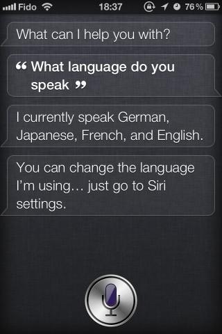 Siri parle prématurément le Japonais