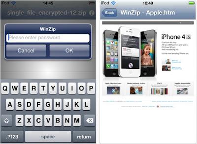iOS app : WinZip gratuitement sur votre iPhone