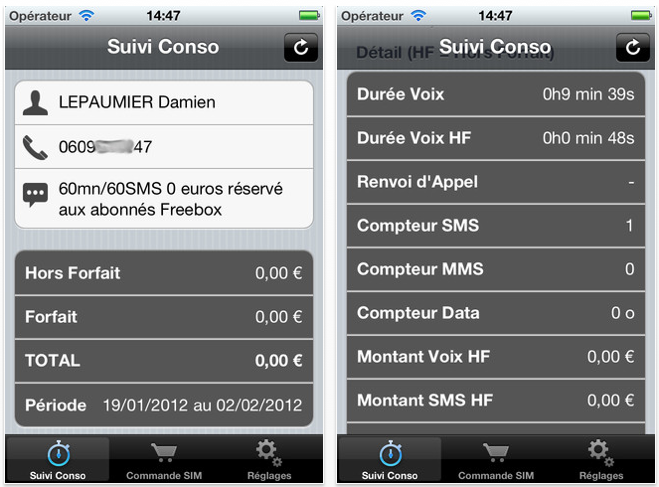 Free Mobile Companion : Suivi conso sur l’App Store