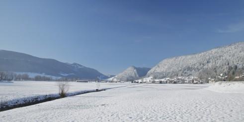 Vue hivernale du Val-de-Travers