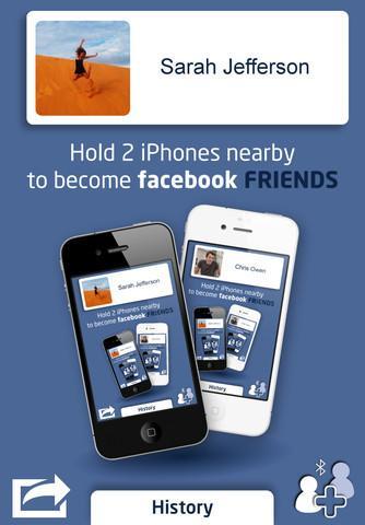 AddFriend: Ajoutez instantanément un nouvel ami à Facebook, par bluetooth sur votre iPhone...