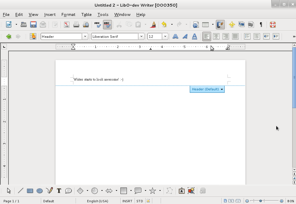 Writer LibreOffice passe en version 3.5